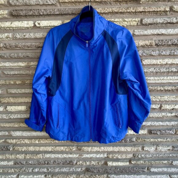 Tek Gear Women's Vintage Blue Track Jacket Size Large - Picture 7 of 7